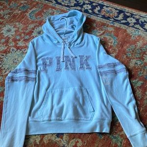 PINK pullover hoodie size L